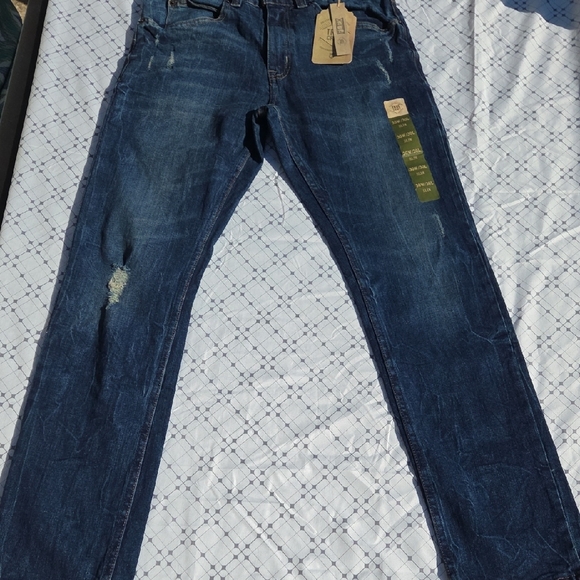 True Craft Men's Dark Blue Denim Jeans - Picture 5 of 10